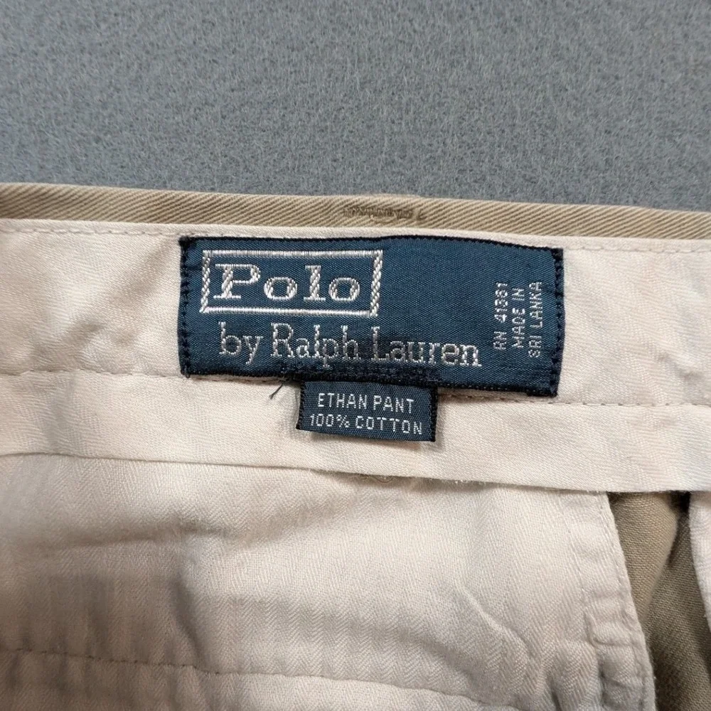 Polo by Ralph Lauren Pleated Chinos in Light Khaki